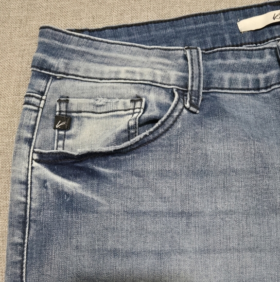 KanCan Jeans Light Blue Stretchy Skinny Jeans Distressed Faded Size W 13 / 30 - Picture 4 of 15